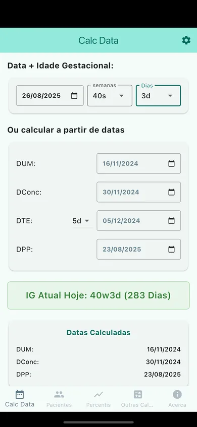 IGCalcPT — gestational age calculator